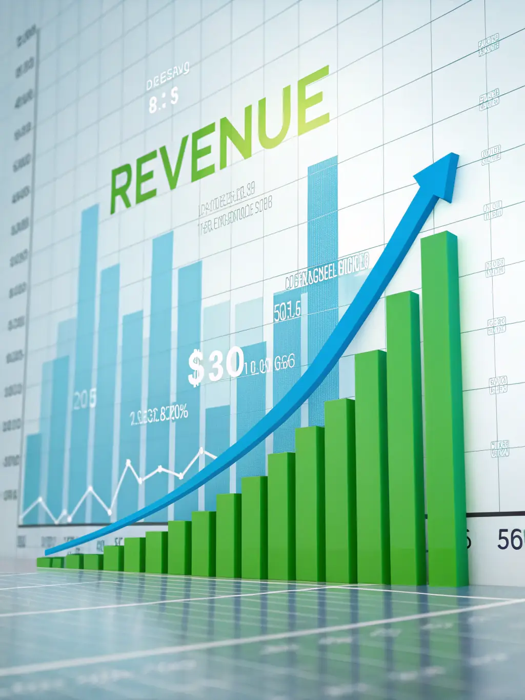 A graph showing a clear reduction in spending and improved financial control after implementing Ramp's expense management platform.
